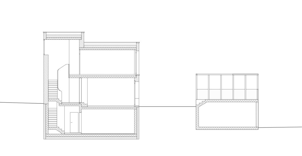 coupe type - unité d'habitation écologique 