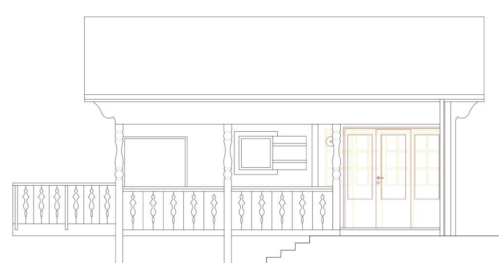 Façade - remplacement d'une porte-fenêtre, amélioration thermique